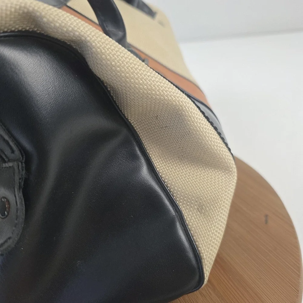 Vintage Nikon Nikonos Camera Shoulder Bag Beige Canvas Padded Carry Case Japan